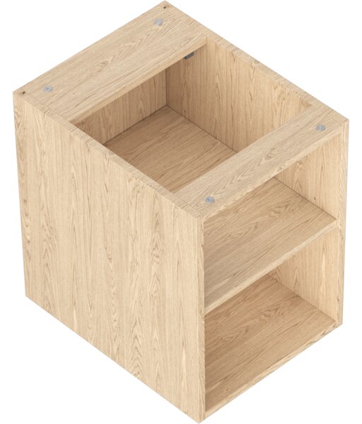 Mexen Box-A, nyitott szekrény polccal 35 cm, tölgyfa, 91AX2-0350-470-0-81