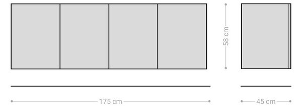 DELIFE Komód Imara 175 cm mango barna 2 ajtós 3 fiókos lebegő