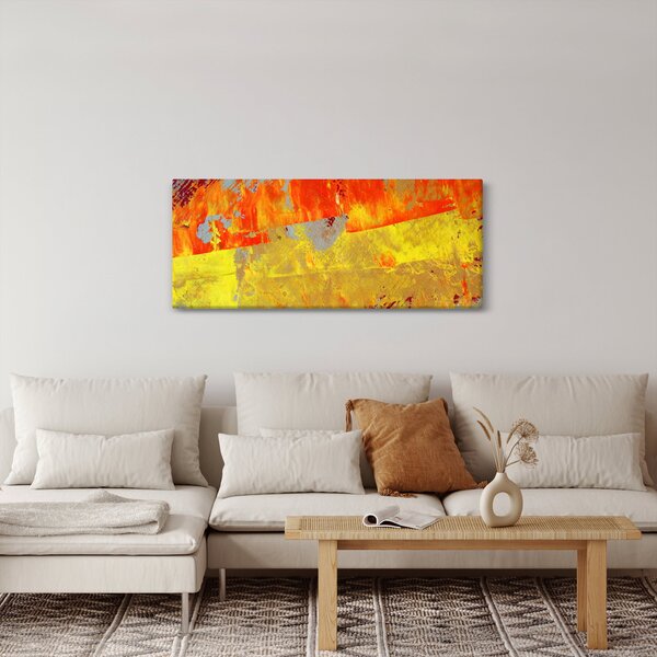 Absztrakció kép - festmény (120x50 cm)