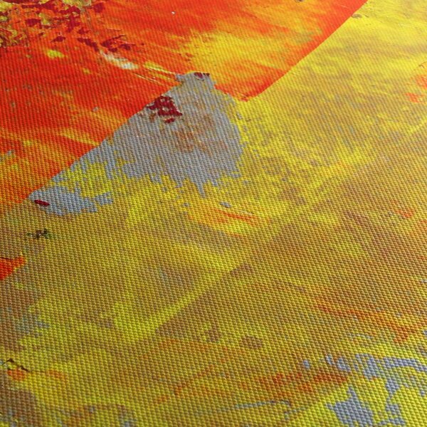 Absztrakció kép - festmény (órával) (90x30 cm)
