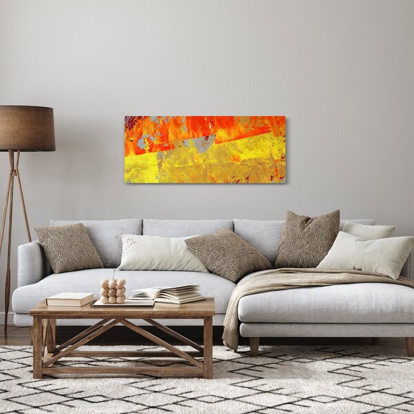 Absztrakció kép - festmény (120x50 cm)