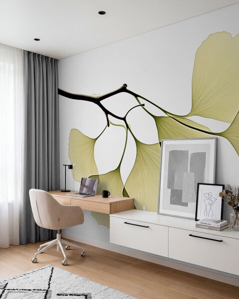 Fotótapéta Ginkgo-levélraj, Természet fotótapéta, w09968 : Uwalls.hu