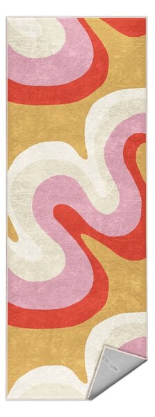 Sárga-rózsaszín mosható futószőnyeg 60x230 cm Raspberry Creamsicle – Mila Home