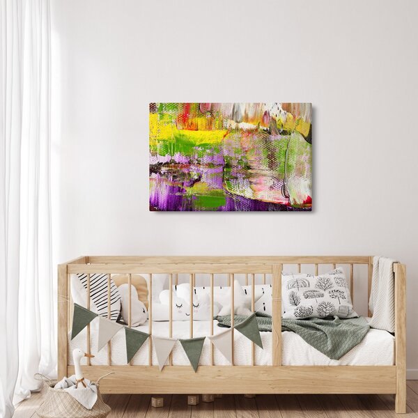 Absztrakció kép - festmény (90x60 cm)