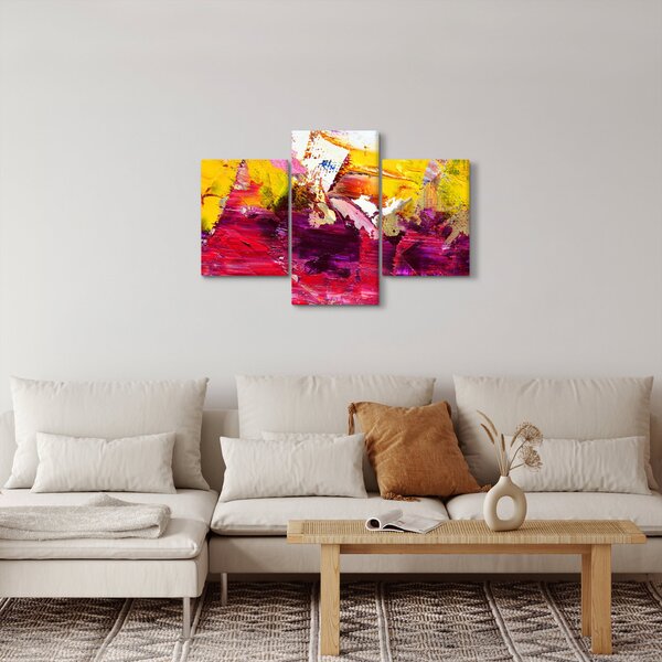 Absztrakció kép - festmény (90x60 cm)