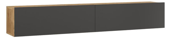 TV-állvány Lapinlahti 29,5 x 180 x 31,5 cm rusztikus tölgy/antracit [en.casa]