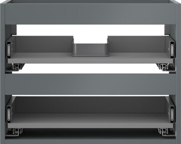 Mexen Box-A, fali szekrény 60 cm, 2 fiók, grafit matt, 91AX0-0600-470-2-66