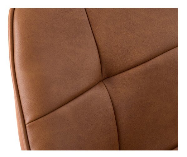 Barna kárpitozott karfás étkezőfotel szett 2 db-os Nolan Square – Unique Furniture