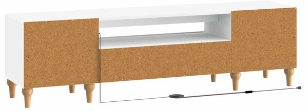 VidaXL LED TV szekrény Fehér Szerelt Fa