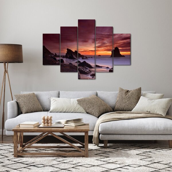 Naplemente a tengerparton képe (150x105 cm)