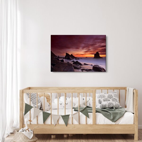 Naplemente a tengerparton képe (90x60 cm)