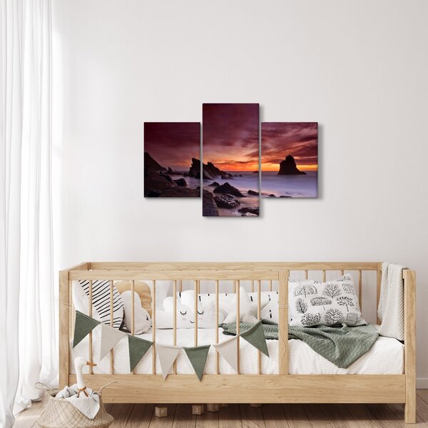 Naplemente a tengerparton képe (90x60 cm)