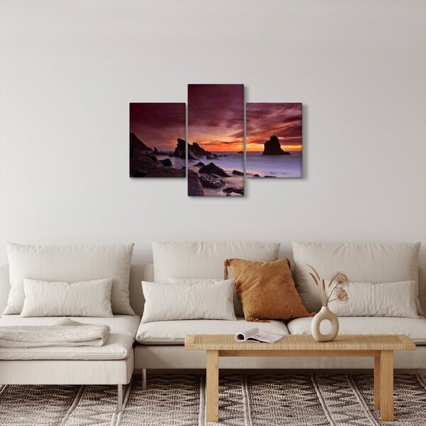 Naplemente a tengerparton képe (90x60 cm)