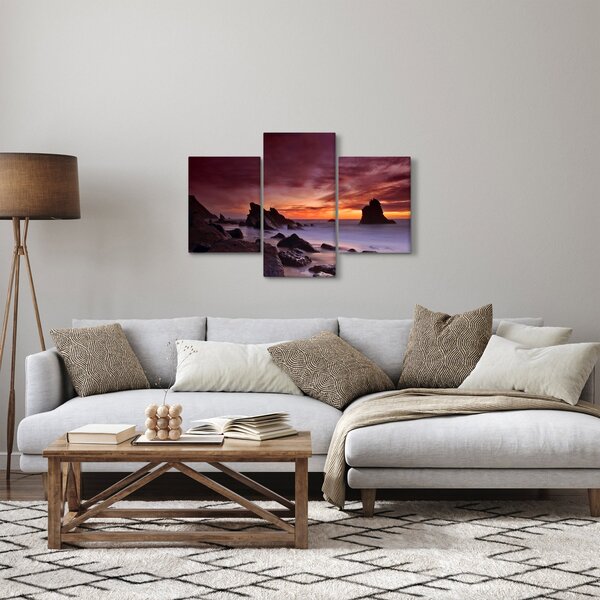 Naplemente a tengerparton képe (90x60 cm)