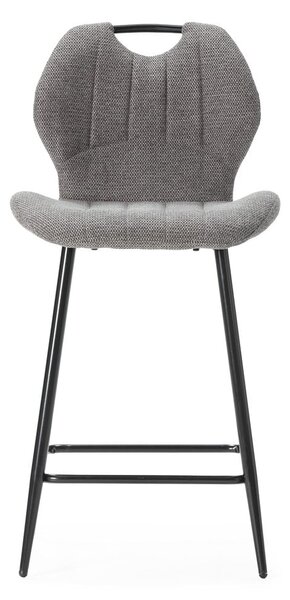 Szürke bárszék szett 2 db-os (ülésmagasság 65 cm) Muli – Marckeric