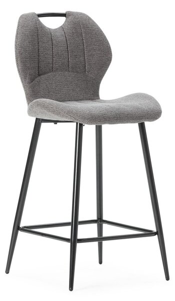 Szürke bárszék szett 2 db-os (ülésmagasság 65 cm) Muli – Marckeric
