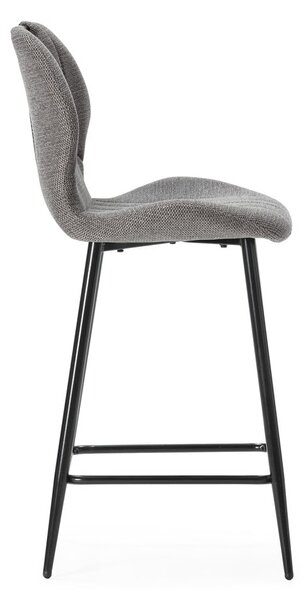 Szürke bárszék szett 2 db-os (ülésmagasság 65 cm) Muli – Marckeric