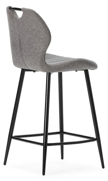 Szürke bárszék szett 2 db-os (ülésmagasság 65 cm) Muli – Marckeric