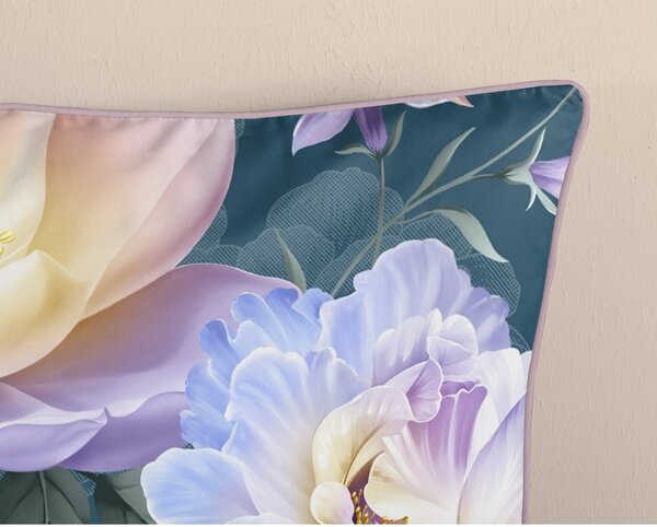 Kék kétszemélyes-hosszabbított pamut-szatén ágyneműhuzat 200x220 cm Mirery – Descanso