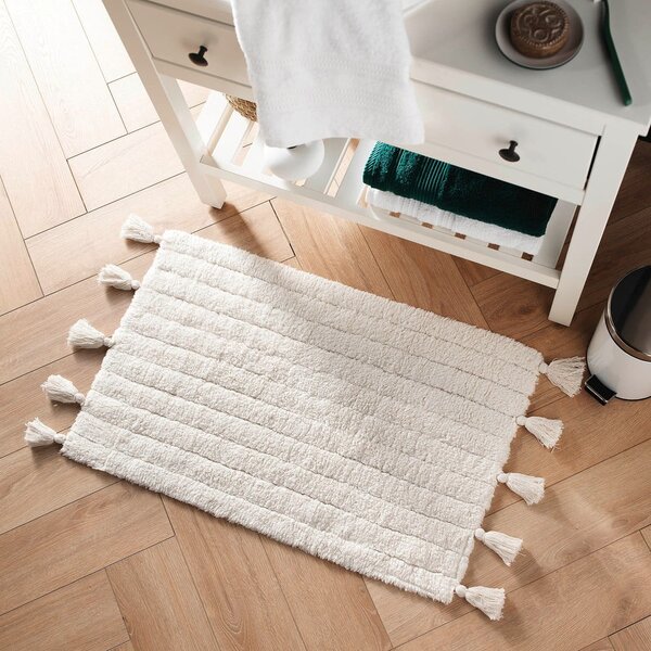 Fehér fürdőszobai kilépő 50x80 cm Minatis – douceur d'intérieur