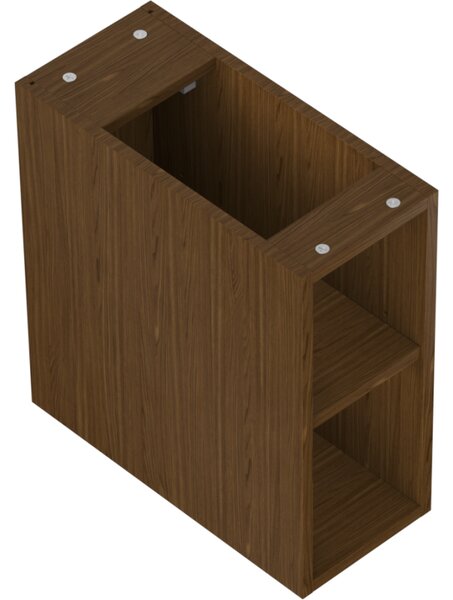 Mexen Box-A, nyitott szekrény polccal 20 cm, diófa, 91AX2-0200-470-0-86