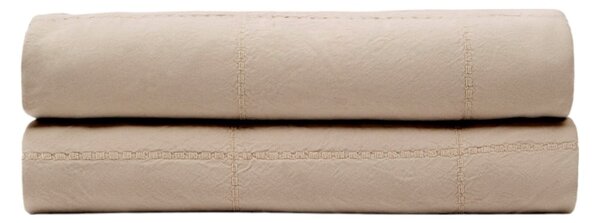Világosbarna pamut steppelt ágytakaró 180x260 cm Isor – Kave Home