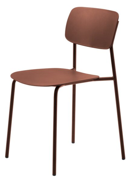 Terrakotta színű étkezőszék szett 2 db-os Kirkland – Unique Furniture