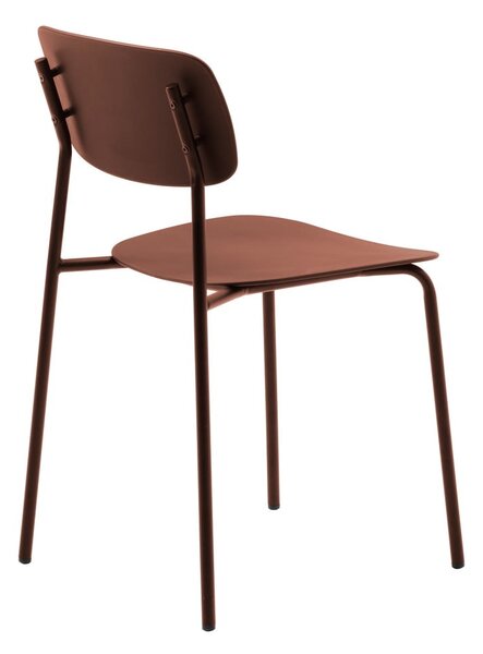 Terrakotta színű étkezőszék szett 2 db-os Kirkland – Unique Furniture