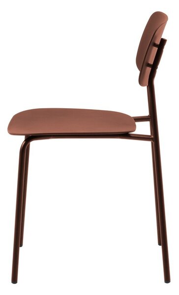 Terrakotta színű étkezőszék szett 2 db-os Kirkland – Unique Furniture