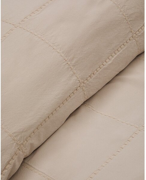 Világosbarna pamut steppelt ágytakaró 180x260 cm Isor – Kave Home