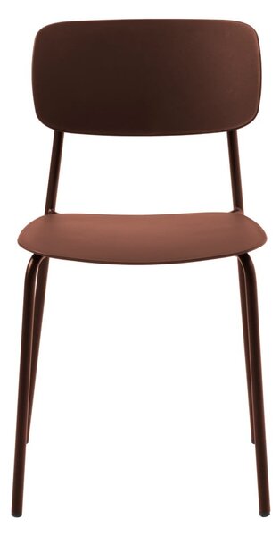 Terrakotta színű étkezőszék szett 2 db-os Kirkland – Unique Furniture