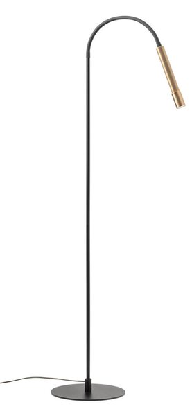 DRILL modern LED állólámpa flexibilis csővel, matt fekete