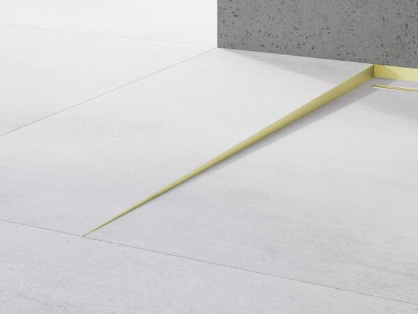 Mexen Line-B szegélyléc 120 cm bal oldali, matt arany, 185501120L