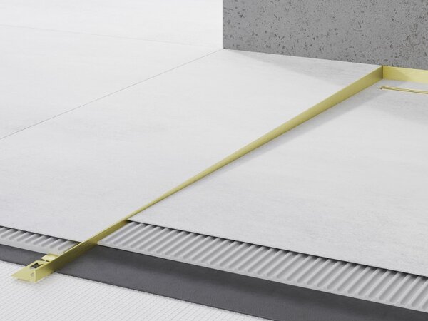 Mexen Line-B szegélyléc 120 cm bal oldali, matt arany, 185501120L