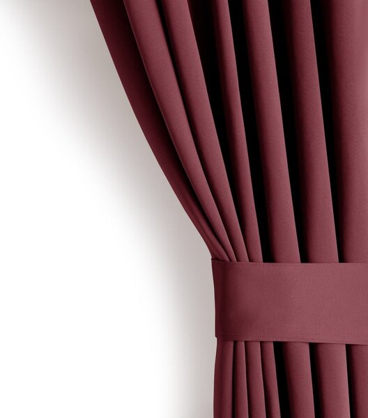 Borvörös dimout (részleges sötétítő) függöny 140x245 cm Kierra – Restilo