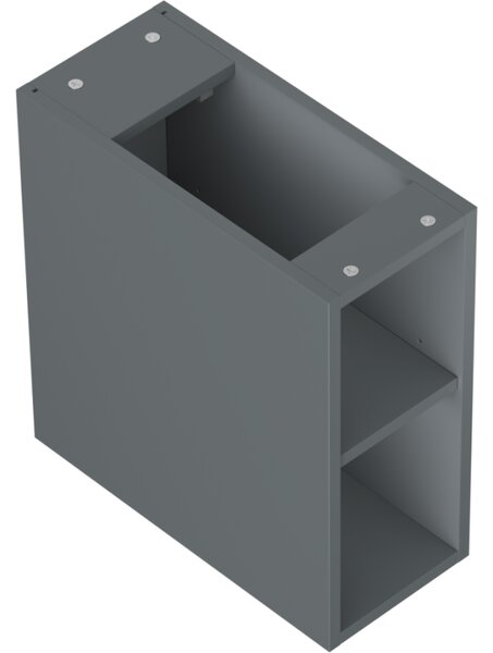 Mexen Box-A, nyitott szekrény polccal 20 cm, grafit matt, 91AX2-0200-470-0-66