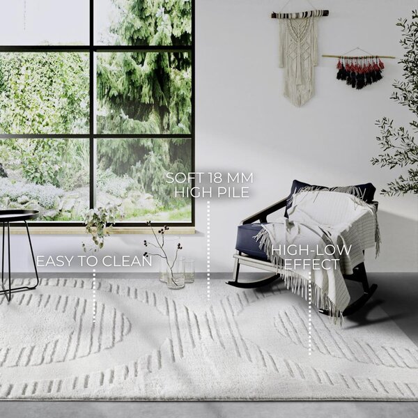 Krémszínű szőnyeg 160x235 cm Bartoux Cream White – Elle Decoration