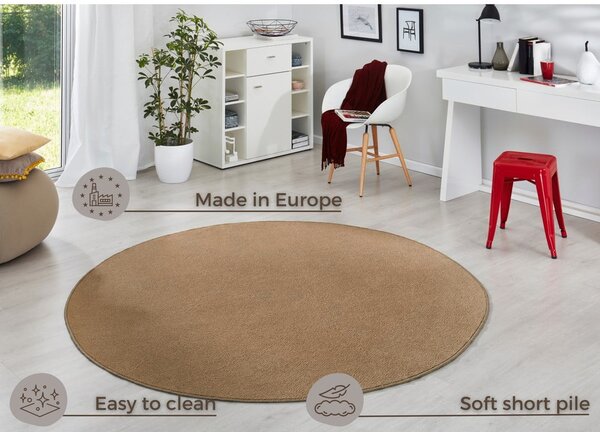 Barna kerek szőnyeg ø 133 cm Fancy – Hanse Home