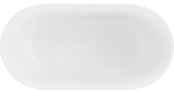 Mexen Rimini, szabadon álló konglomerátum kád 150 x 75 cm, fehér matt, 57241507500