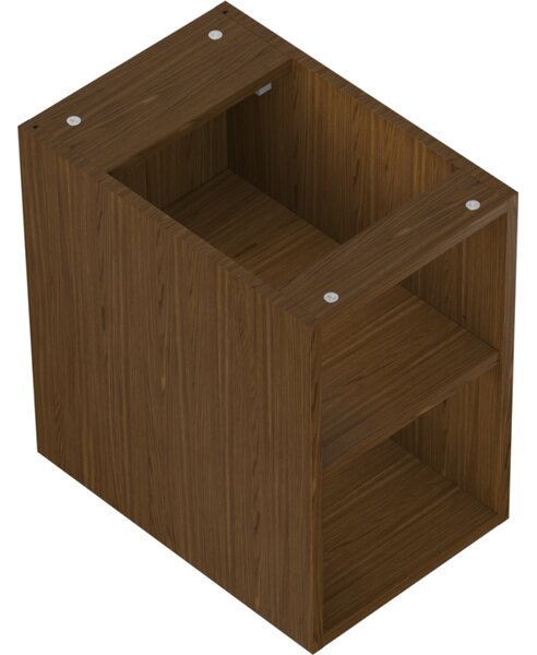 Mexen Box-A, nyitott szekrény polccal 30 cm, diófa, 91AX2-0300-470-0-86