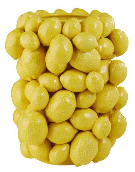 LEMON kerámia váza 20cm, citromok