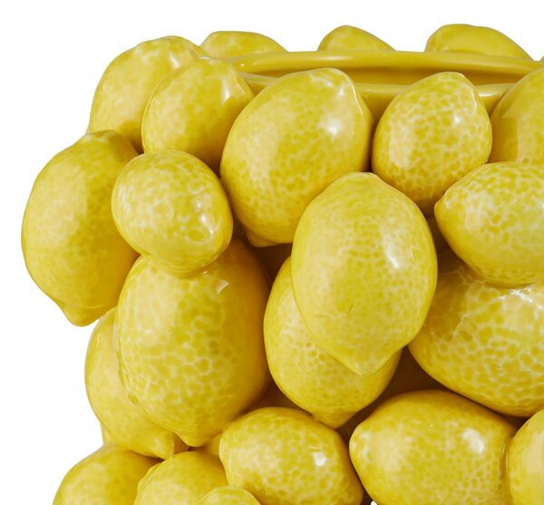 LEMON kerámia váza 20cm, citromok
