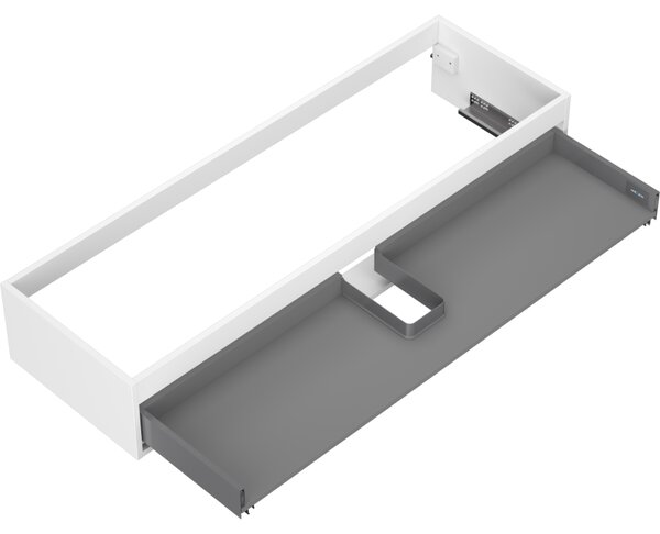Mexen Box-A, fali szekrény, 140 cm, 1 fiók, matt fehér, 91AX0-1400-235-1-01
