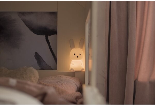 Fehér LED gyerek éjjeli lámpa Bunny - Star Trading