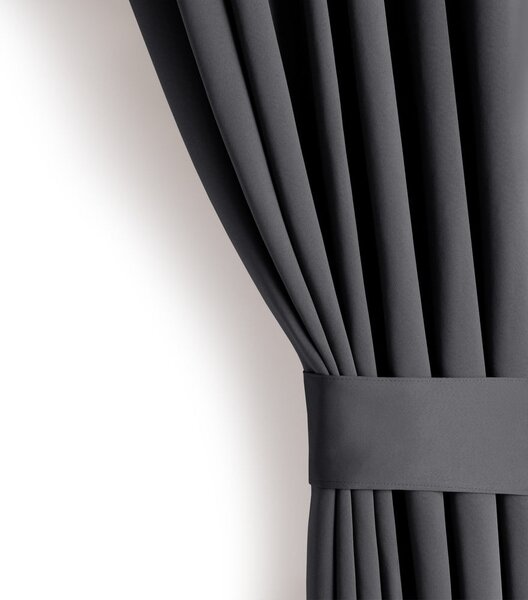 Sötétszürke dimout (részleges sötétítő) függöny 140x245 cm Kierra – Restilo
