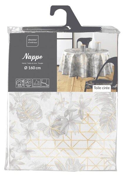 Lemosható asztalterítő ø 160 cm Coconut – douceur d'intérieur