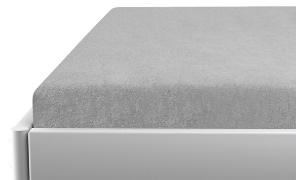 Gyerek frottír lepedő 60x120 cm világosszürke