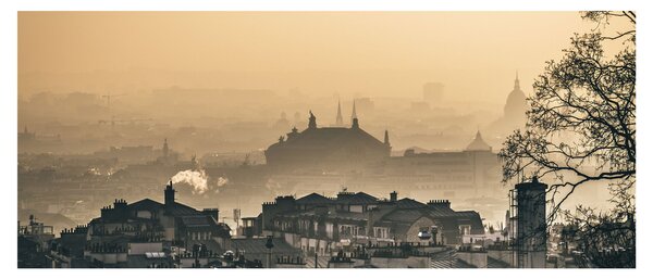 Kép - Város köd alatt (120x50 cm)
