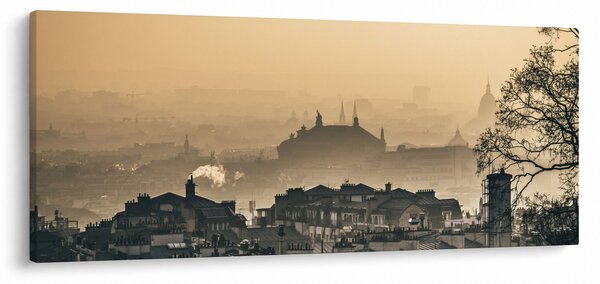 Kép - Város köd alatt (120x50 cm)