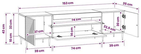 VidaXL LED TV szekrény Magasfényű Fehér Szerelt Fa